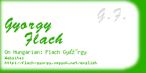 gyorgy flach business card